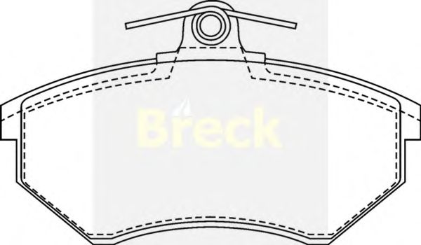 Тормозные колодки BRECK 20168 00 701 00