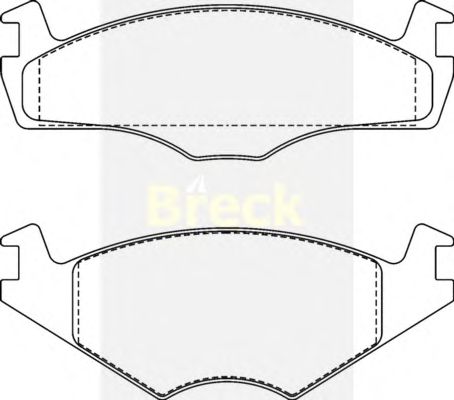 Тормозные колодки BRECK 20887 20 702 00