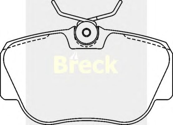 Тормозные колодки BRECK 21055 00 701 00