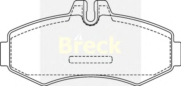 Тормозные колодки BRECK 23022 00 703 20