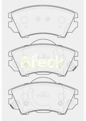 Тормозные колодки BRECK 24412 00 701 10