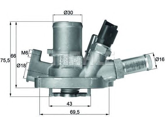 Термостат MAHLE ORIGINAL TI 151 80