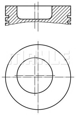 Поршень MAHLE ORIGINAL 002 79 00
