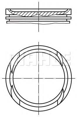 Поршень MAHLE ORIGINAL 003 06 02