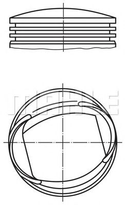 Поршень MAHLE ORIGINAL 013 61 02