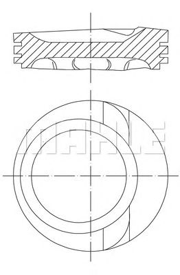 Поршень MAHLE ORIGINAL 030 68 01
