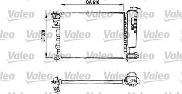 Радіатор, охолодження двигуна VALEO 730630