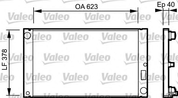 Радиатор, охлаждение двигателя VALEO 735036