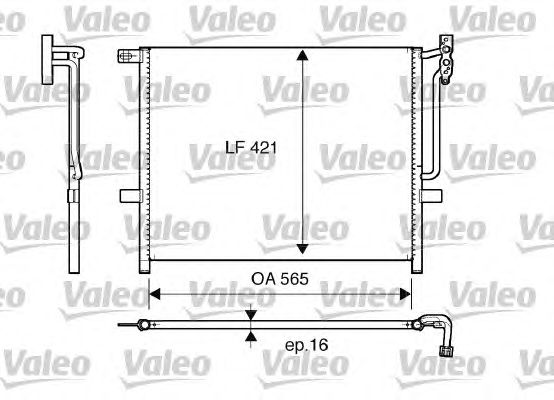 Радиатор кондиционера VALEO 817383