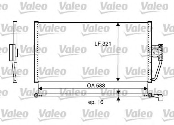 Радиатор кондиционера VALEO 817561