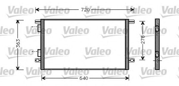 Радиатор кондиционера VALEO 818008