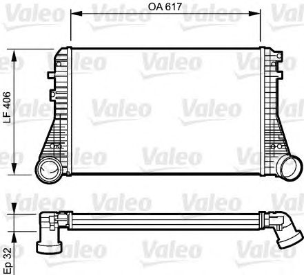 Интеркулер VALEO 818795