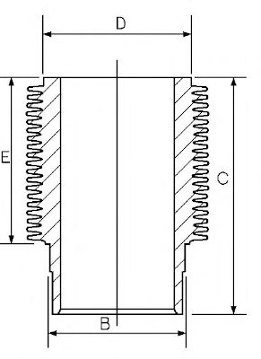 Гильза цилиндра GOETZE ENGINE 14-900100-00