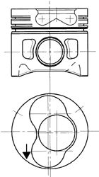 Поршень KOLBENSCHMIDT 94498720