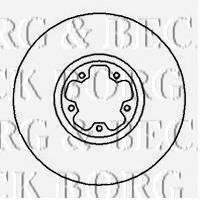 Тормозной диск BORG & BECK BBD4221