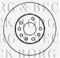 Гальмівний диск BORG & BECK BBD4436