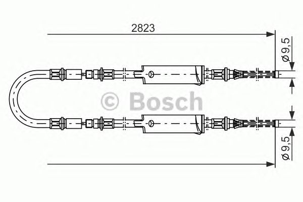 Трос ручника BOSCH 1 987 477 369