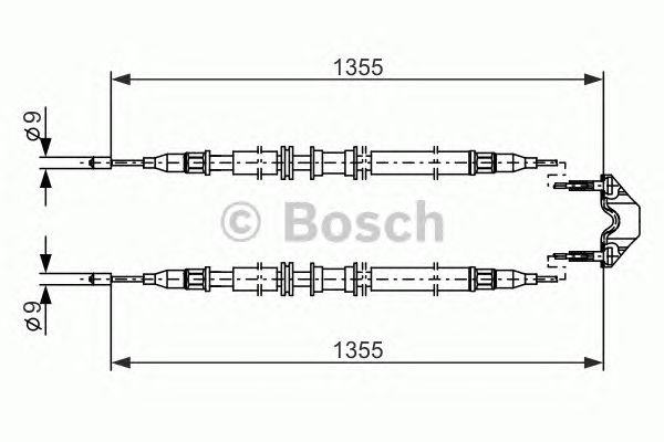 Трос ручника BOSCH 1 987 477 868
