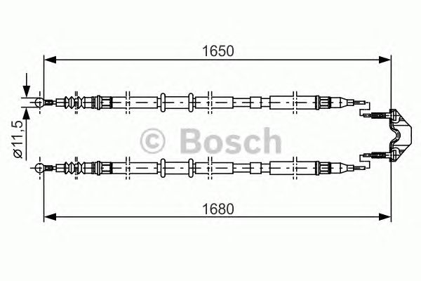 Трос ручника BOSCH 1 987 477 909