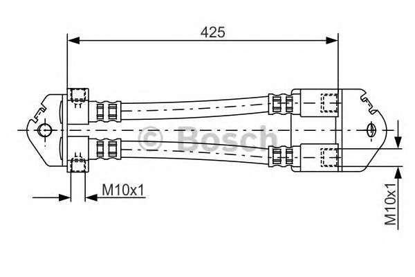 Тормозной шланг BOSCH 1 987 481 073
