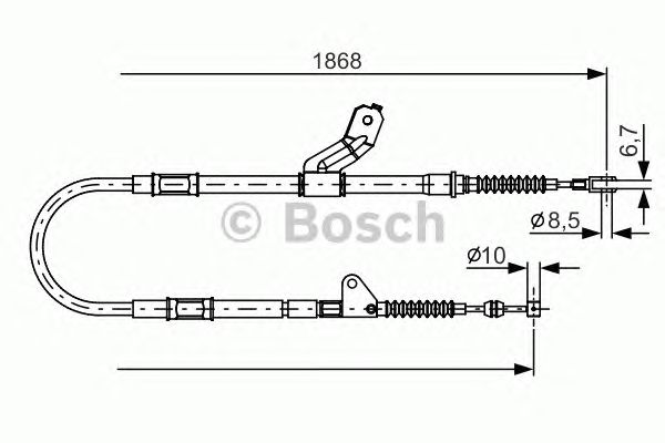 Трос ручника BOSCH 1 987 482 158