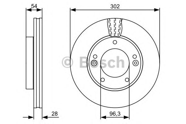 Тормозной диск BOSCH 0 986 479 540