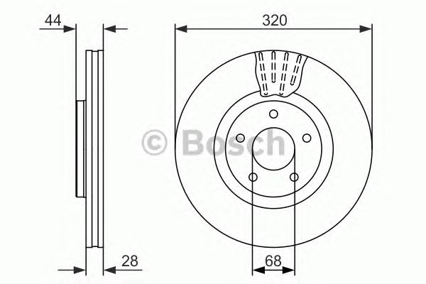 Тормозной диск BOSCH 0 986 479 679