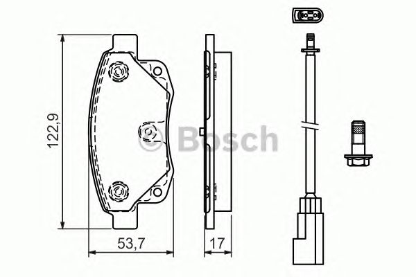 Тормозные колодки BOSCH 0 986 494 171
