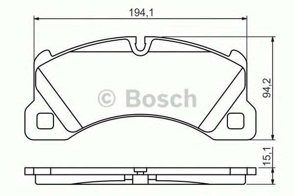 Тормозные колодки BOSCH 0 986 494 206
