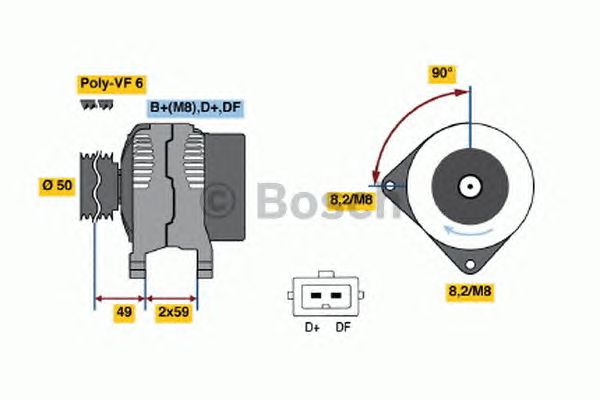 Генератор BOSCH 0 123 515 020