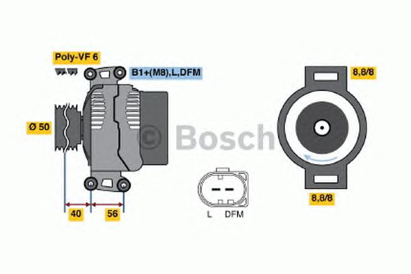 Генератор BOSCH 0 986 046 320