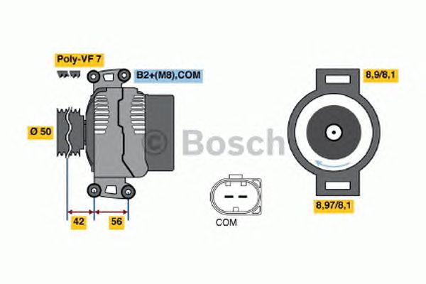 Генератор BOSCH 0 986 047 690