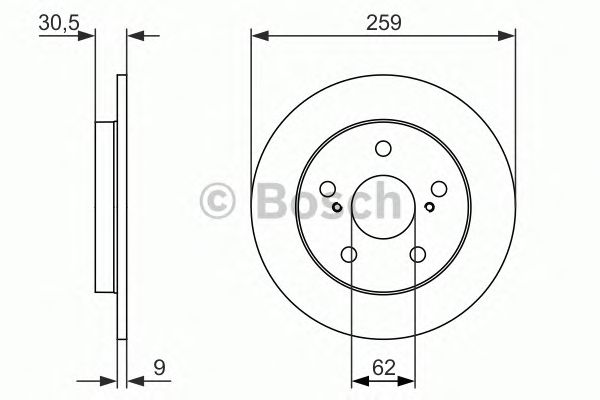 Тормозной диск BOSCH 0 986 479 765