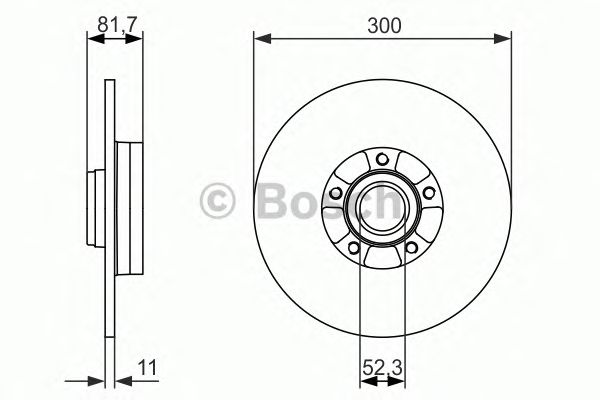 Тормозной диск BOSCH 0 986 479 780
