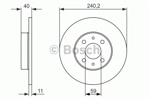 Тормозной диск BOSCH 0 986 479 857