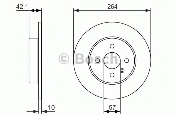Тормозной диск BOSCH 0 986 479 961