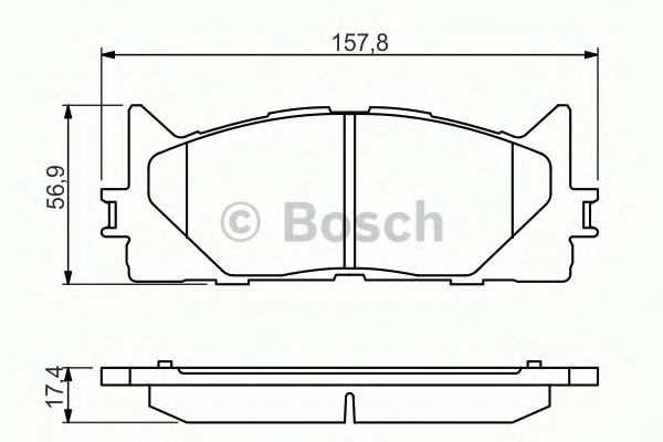 Тормозные колодки BOSCH 0 986 494 430