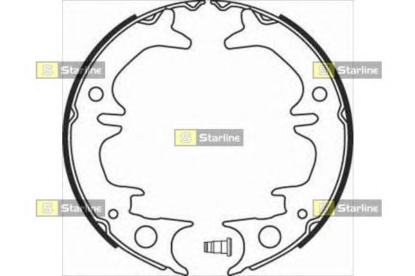 Тормозные колодки ручника STARLINE BC 08380
