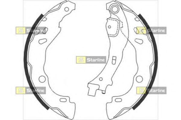 Тормозные колодки STARLINE BC 08700