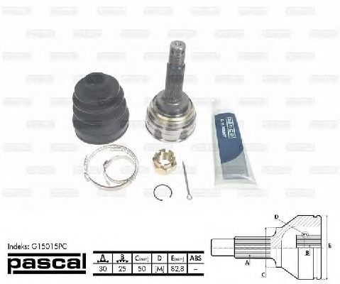 Комплект ШРУСов PASCAL G15015PC