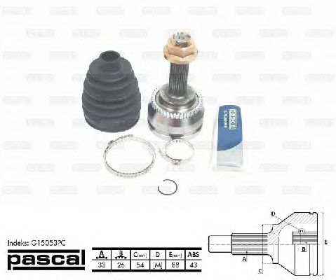 Комплект ШРКШ PASCAL G15053PC