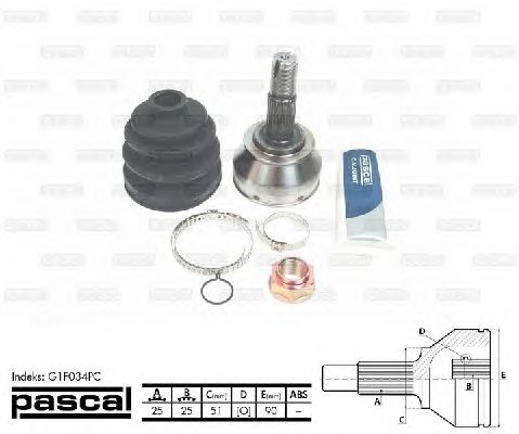 Комплект ШРКШ PASCAL G1F034PC