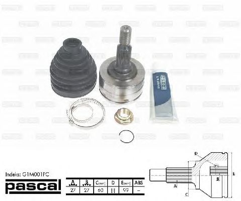 ШРУС PASCAL G1M001PC
