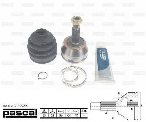 Комплект ШРУСов PASCAL G1R002PC