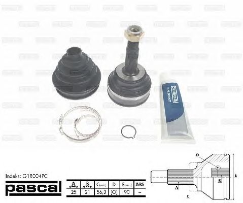 Комплект ШРУСов PASCAL G1R004PC