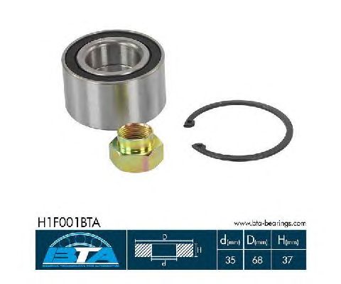 Ступичный подшипник BTA H1F001BTA