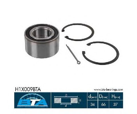 Підшипник маточини BTA H1X009BTA