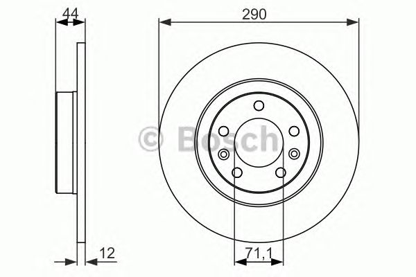 Тормозной диск BOSCH 0 986 479 130