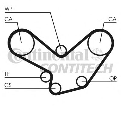Ремінь ГРМ CONTITECH CT584