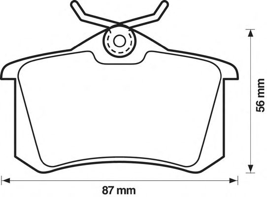 Тормозные колодки JURID 571361J